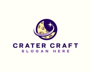 Crater - Moon Space Star logo design