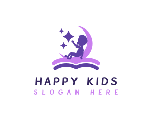 Kids Learning Book logo design