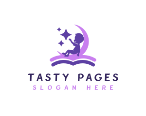 Kids Learning Book logo design