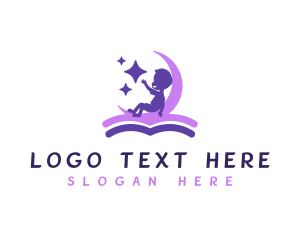 Reading - Kids Learning Book logo design