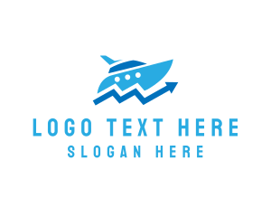 Ocean - Arrow Speed Boat logo design