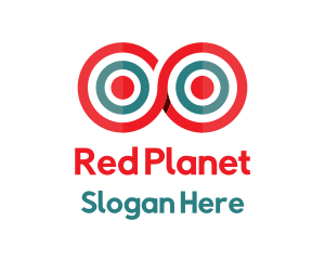 Red Infinity Target logo design