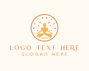 Healthy Living - Yoga Wellness Meditation logo design