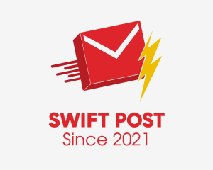 Post - Lightning Mail Delivery logo design