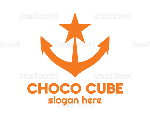Orange Star Anchor Logo