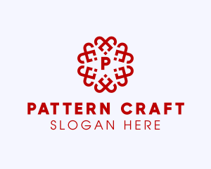 Floral Heart Pattern logo design