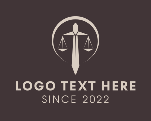 Office - Law Office Sword Scale logo design