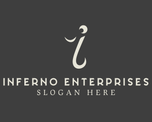Stylish Company Letter I logo design