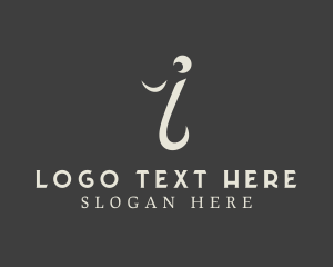 Negative Space - Stylish Company Letter I logo design