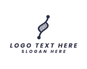 Scientist - Biotech DNA Lab logo design