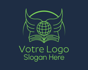 Green Global Wings Logo
