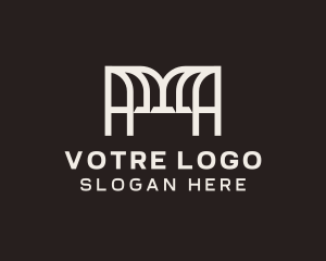 Interior Design Agency Letter M Logo