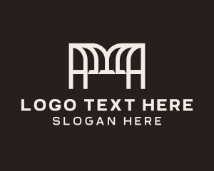 Interior Design Agency Letter M Logo