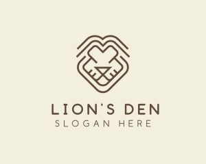 Tribal Lion Face logo design