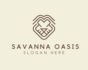 Savanna - Tribal Lion Face logo design