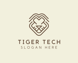 Tribal Lion Face logo design