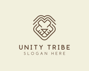 Tribe - Tribal Lion Face logo design
