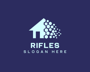 House Hunting - Pixel Realty House logo design