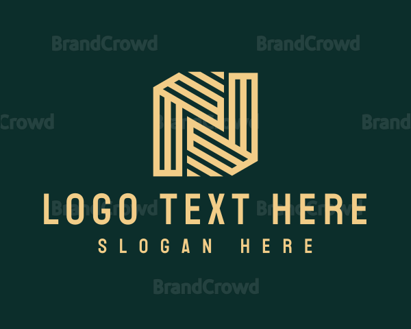 Upscale Luxury Business Letter N Logo