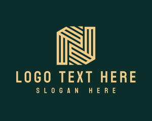 Upscale Luxury Business Letter N logo design