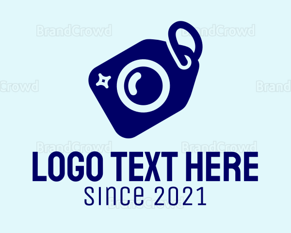 Blue Camera Tag Logo
