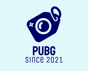 Surveillance - Blue Camera Tag logo design