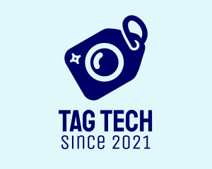 Tag - Blue Camera Tag logo design