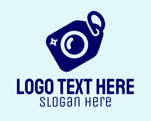 Blue Camera Tag  Logo