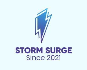 Blue Thunder Storm logo design