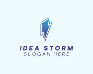 Weather Thunder Storm logo design