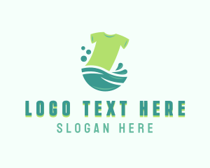 Wash - Clean Laundry Wash logo design