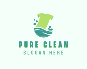 Clean Laundry Wash logo design