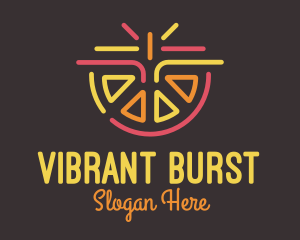 Burst - Neon Citrus Burst logo design