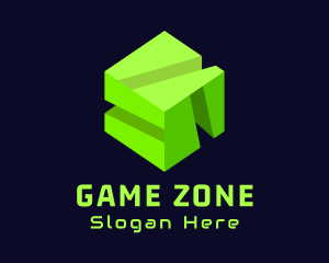 Isometric Gaming Cube logo design