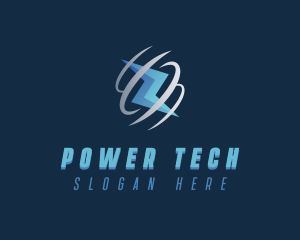 Lightning Bolt Electricity logo design