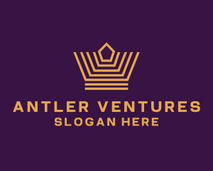 Premium Venture Crown logo design