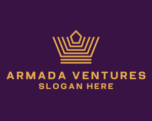 Premium Venture Crown logo design