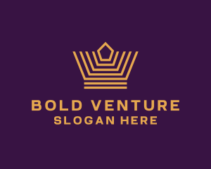 Premium Venture Crown logo design