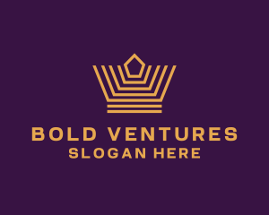 Premium Venture Crown logo design