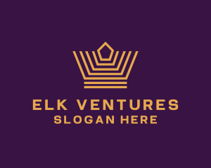 Premium Venture Crown logo design