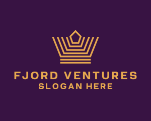 Premium Venture Crown logo design