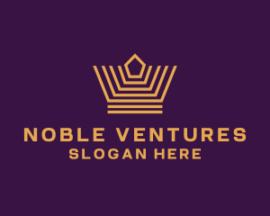 Premium Venture Crown logo design
