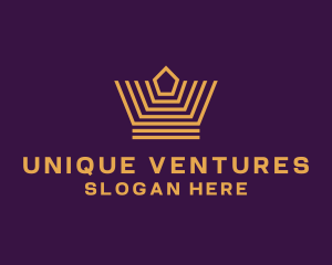 Premium Venture Crown logo design