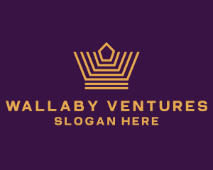 Premium Venture Crown logo design