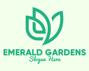 Green Eco Bird logo design