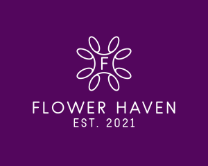 Simple Flower Boutique logo design