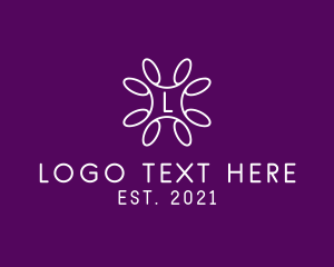 Simple Flower Boutique Logo