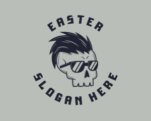 Punk Sunglasses Skull Logo