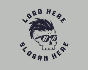 Gang - Punk Sunglasses Skull logo design
