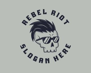 Punk - Punk Sunglasses Skull logo design